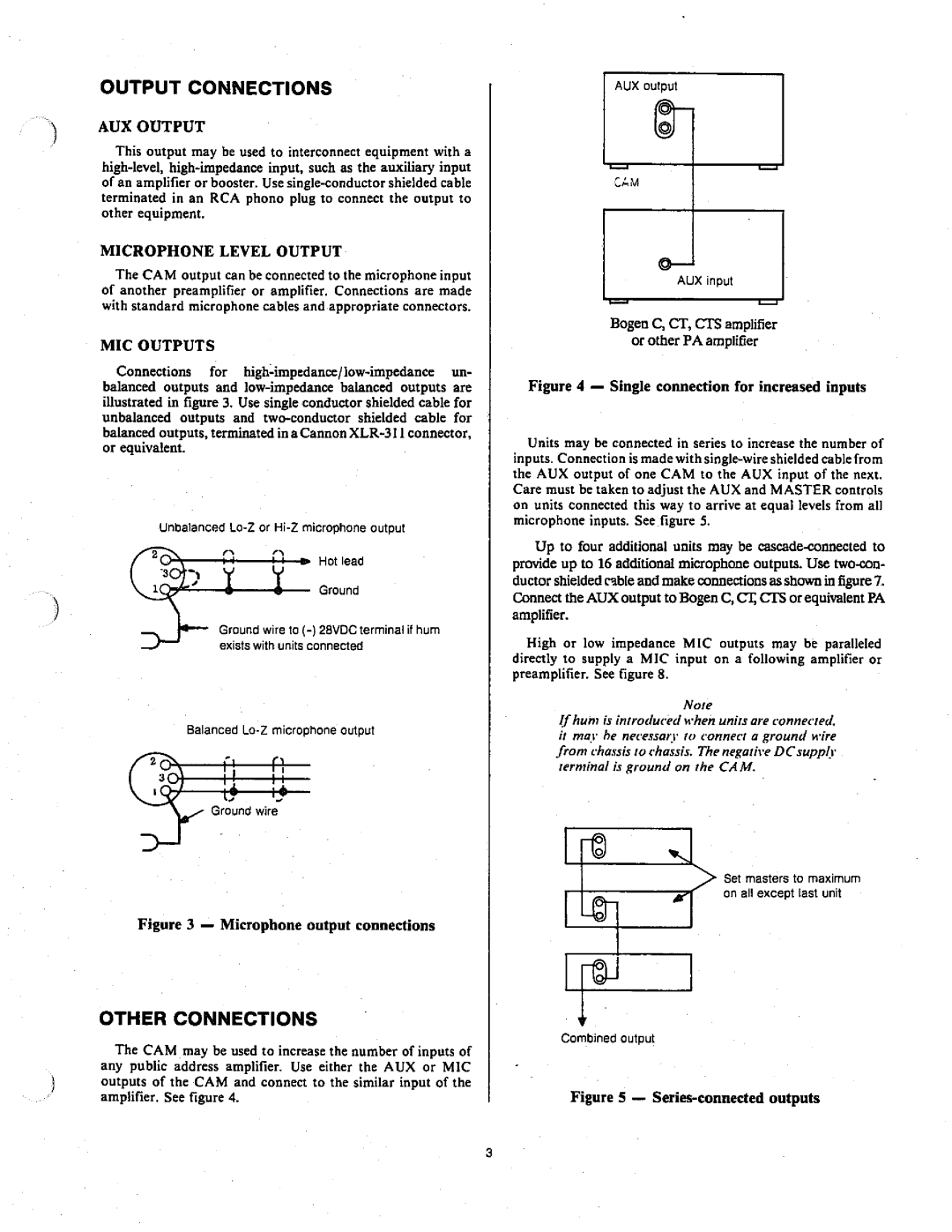 Bogen CAM manual 
