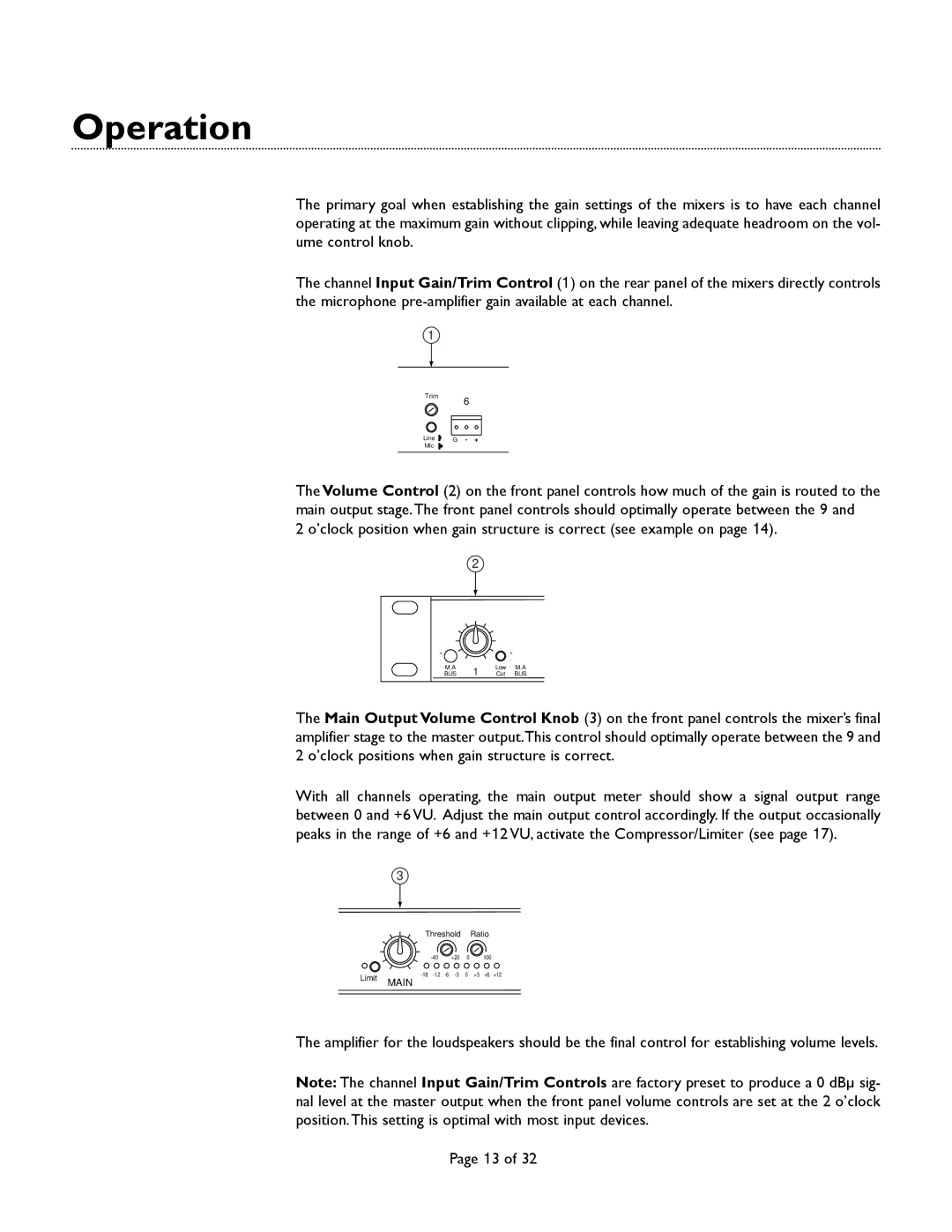 Bogen CAM8PRO manual Operation 