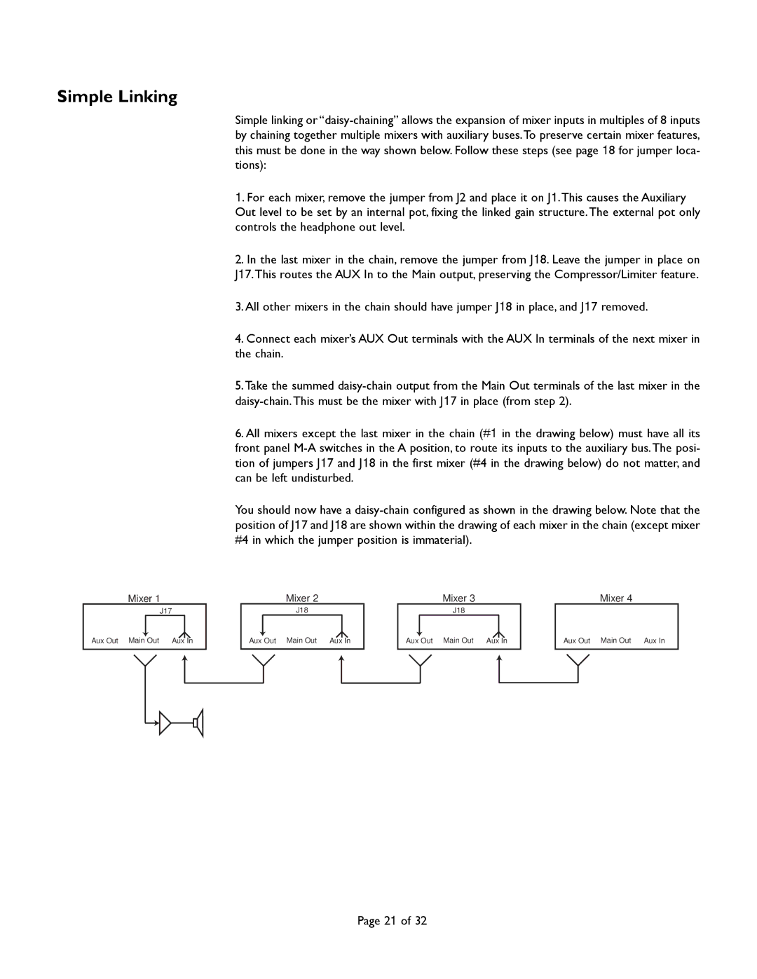 Bogen CAM8PRO manual Simple Linking 