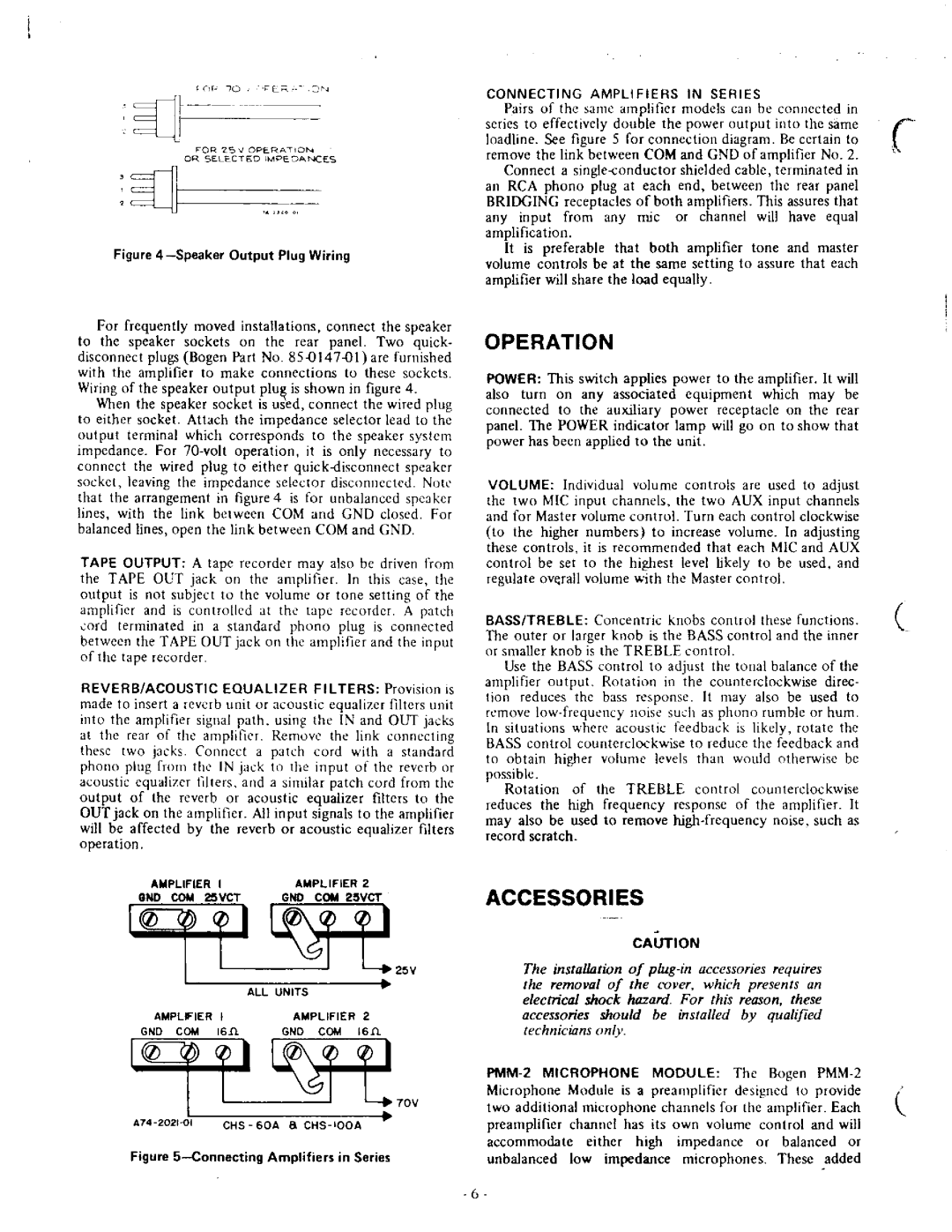 Bogen CHS-35A manual 
