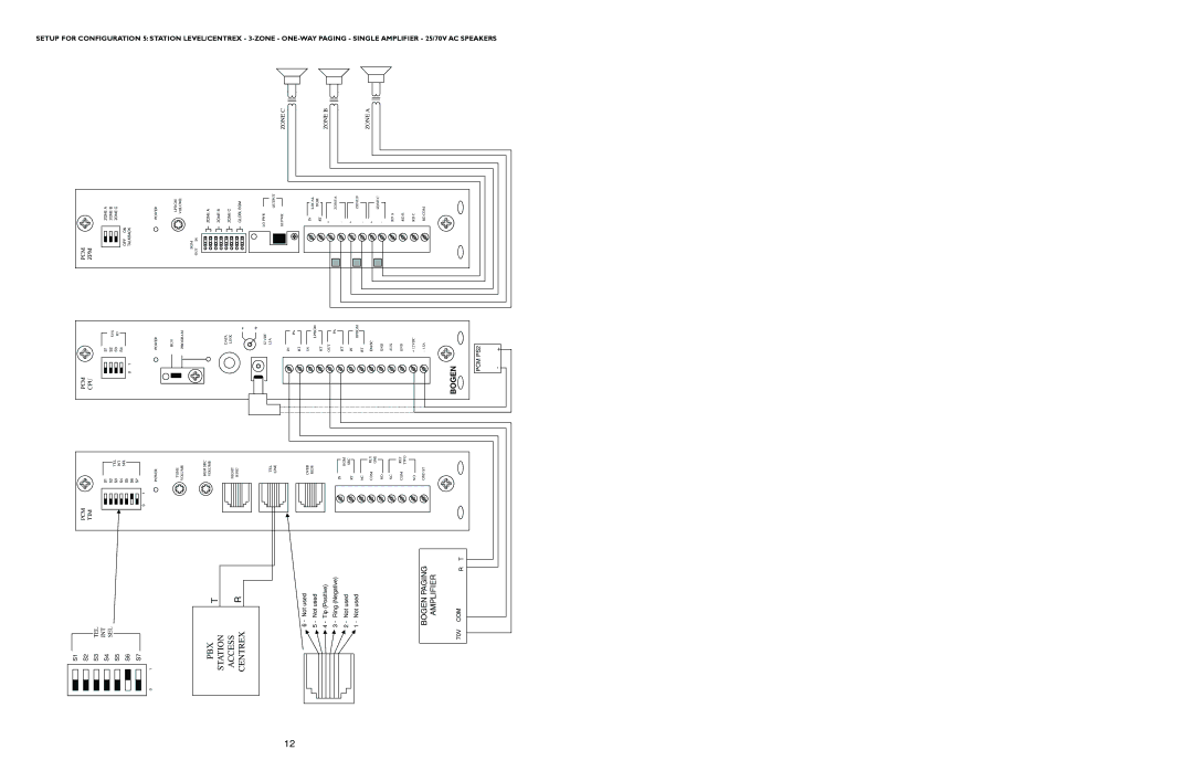 Bogen PCM2000 manual Station Access 