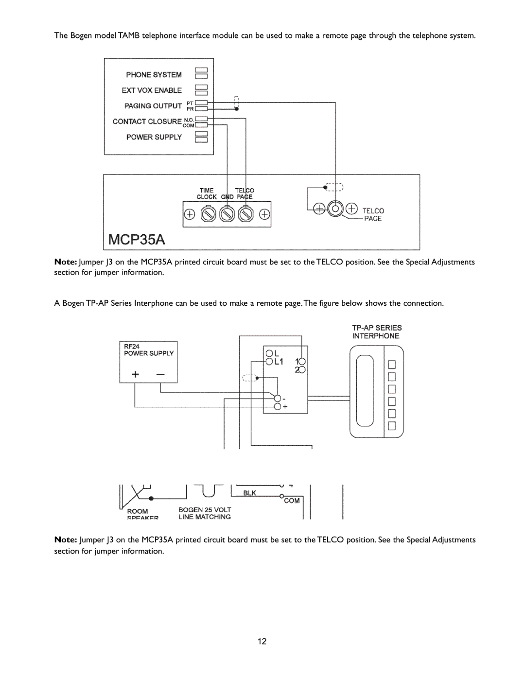 Bogen PI35A operation manual 