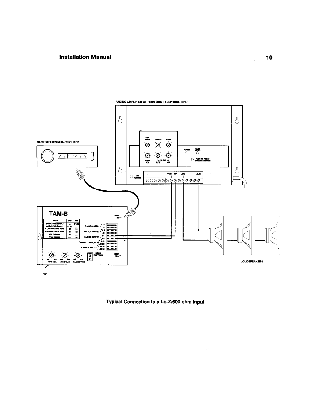 Bogen TAM-B manual 