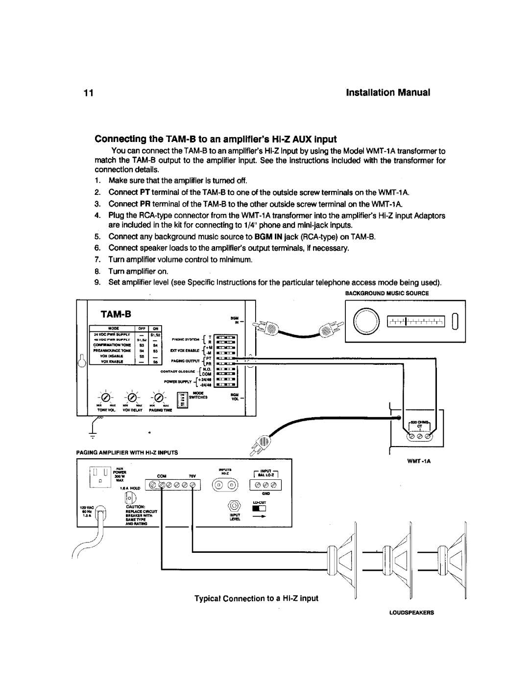 Bogen TAM-B manual 