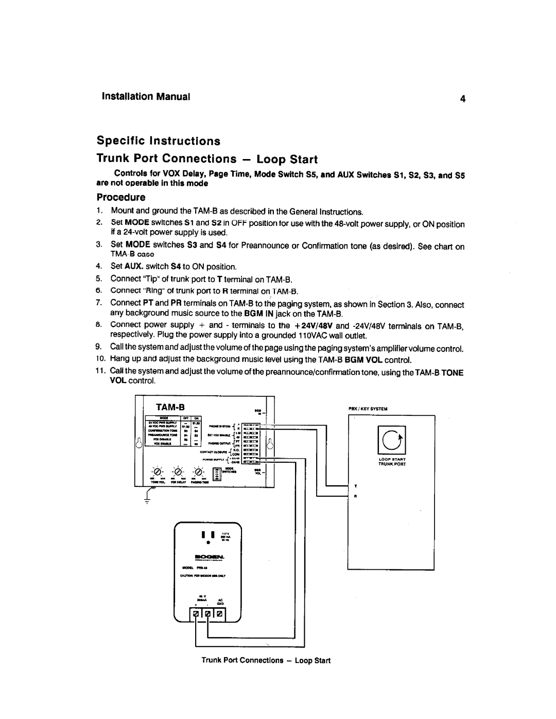 Bogen TAM-B manual 