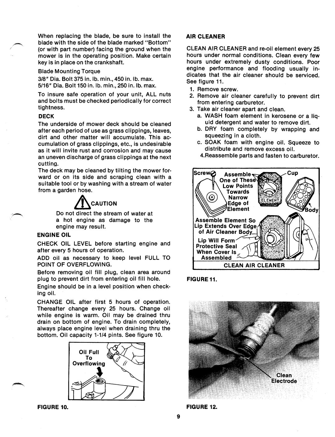 Bolens 111-126A, 111-112A manual 