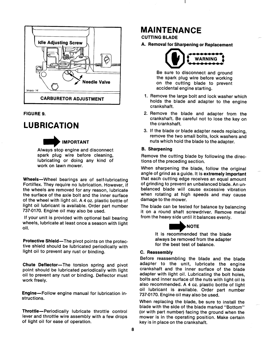 Bolens 111-152A, 111-162A manual 