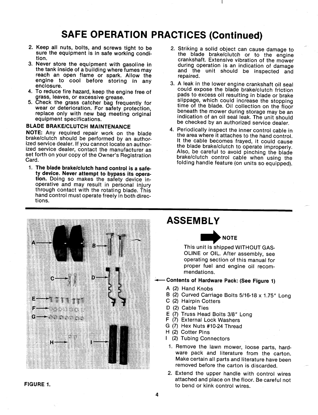 Bolens 111-338A manual 