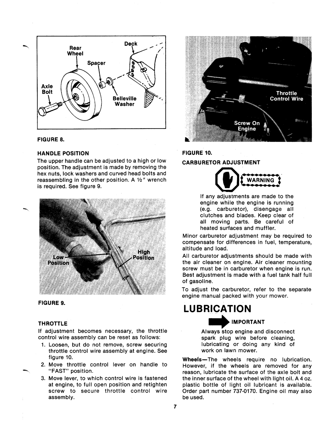 Bolens 112-120A, 112-110A manual 