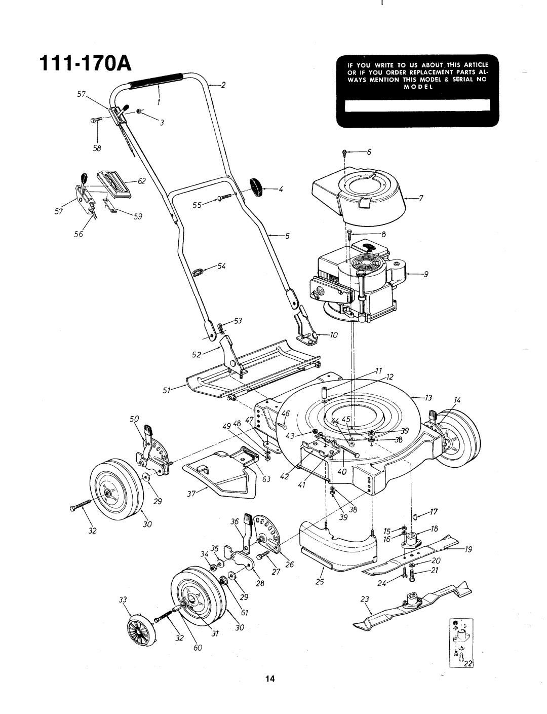 Bolens 112-170A manual 