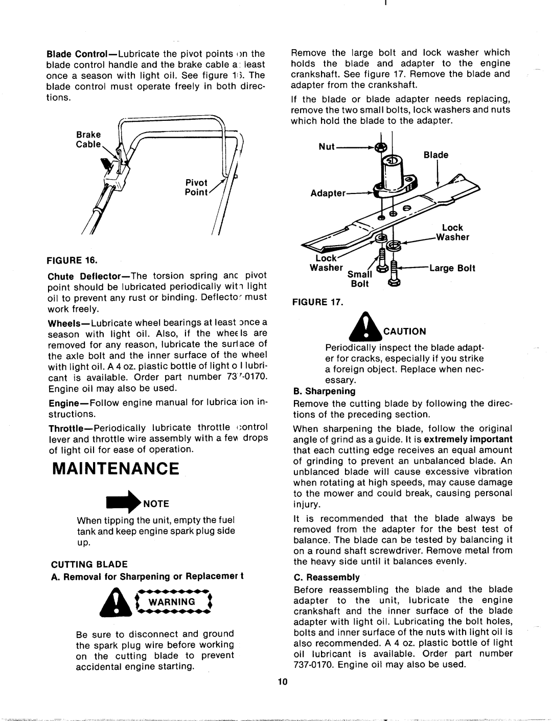 Bolens 115-500-000 manual 