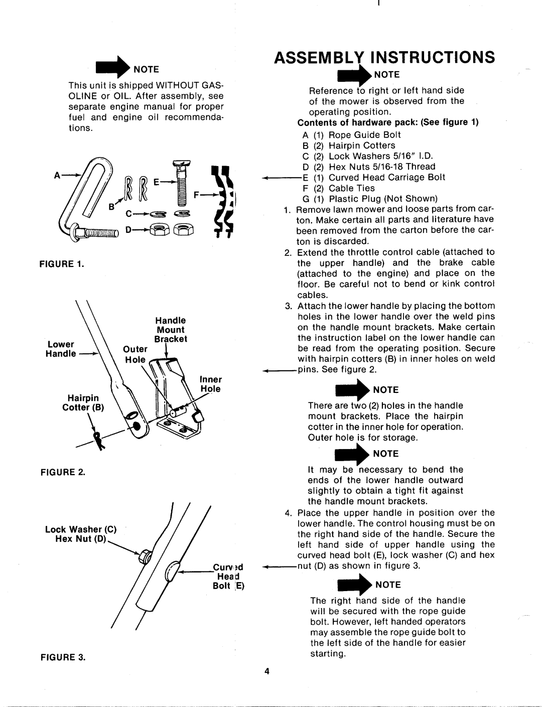 Bolens 115-500-000 manual 