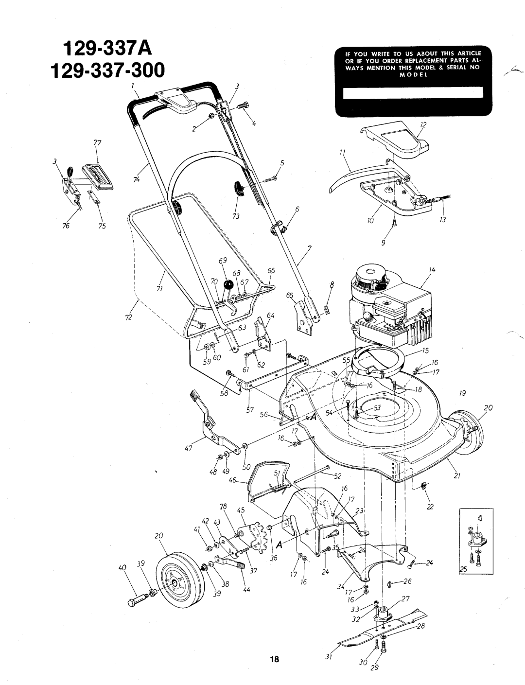 Bolens 120-337A, 120-337-300 manual 