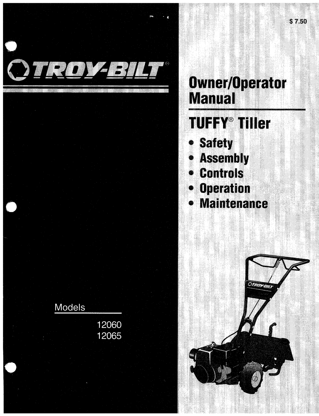 Bolens 12060, 12065 manual 