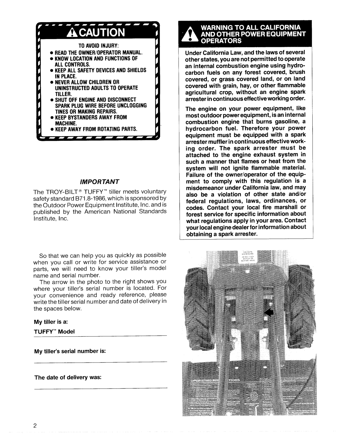 Bolens 12065, 12060 manual 