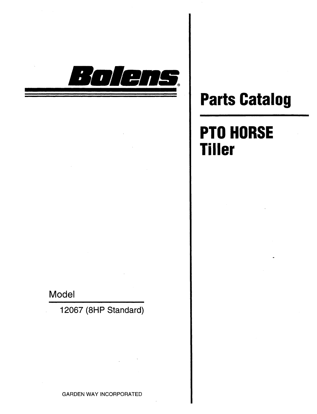 Bolens 12067 manual 