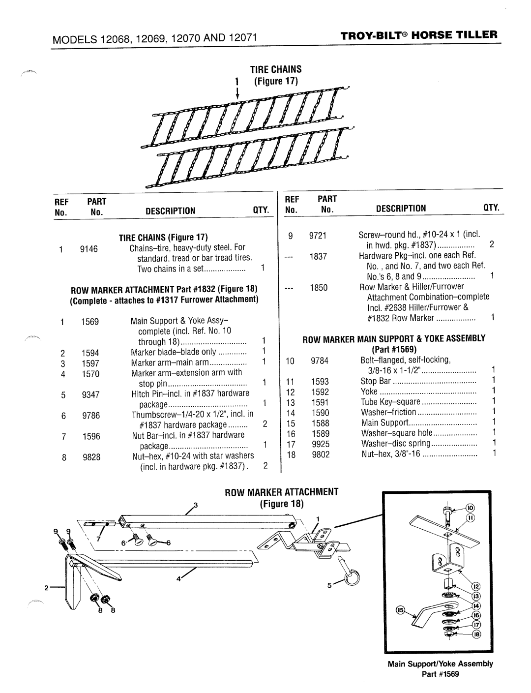 Bolens 12068, 12089C, 12069, 12071, 12070 manual 