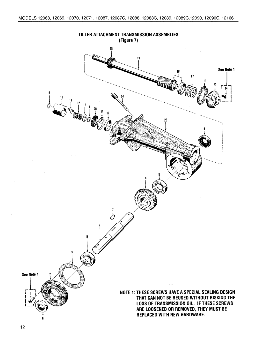 Bolens 12090C, 12087C, 12088C manual 