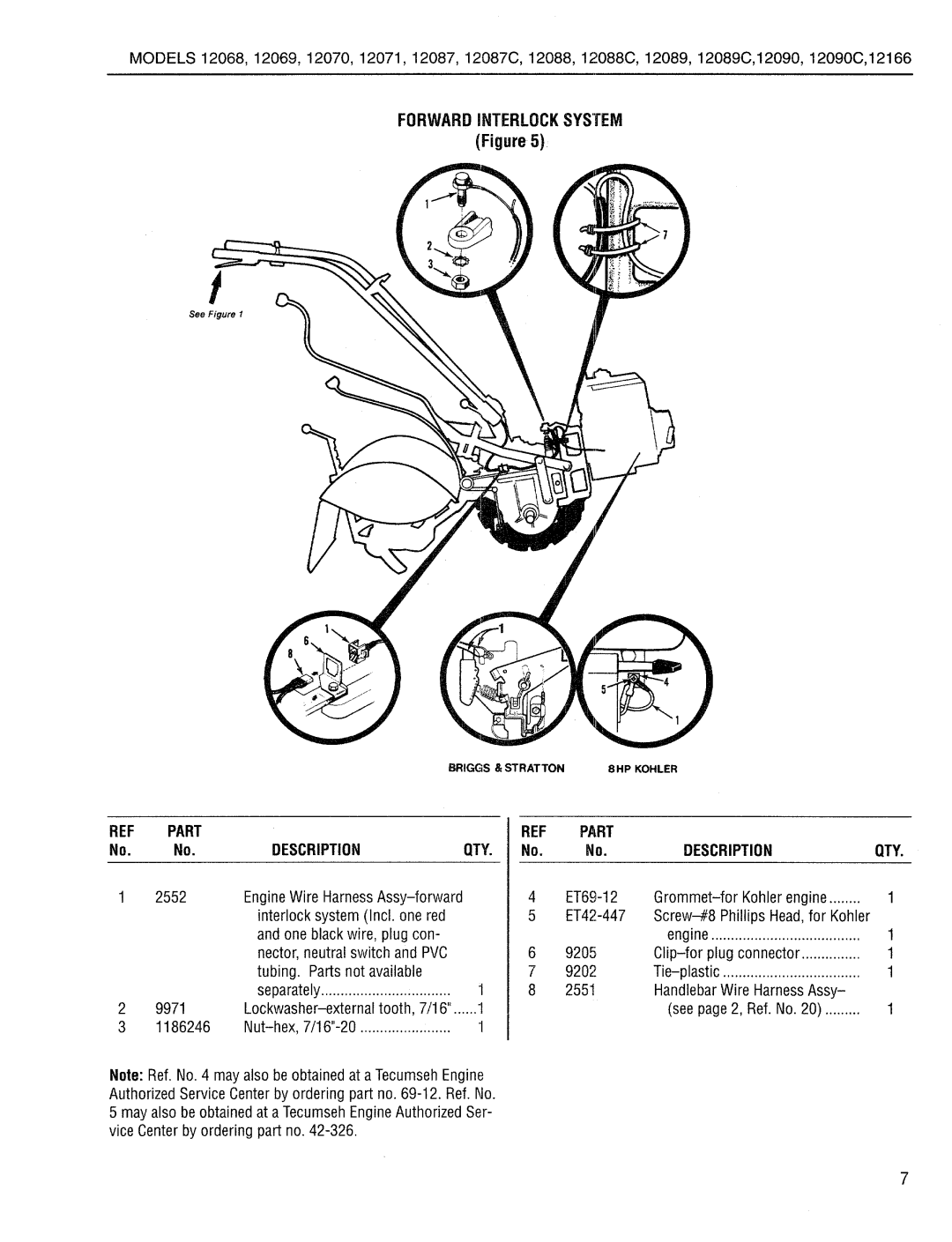 Bolens 12087C, 12090C, 12088C manual 