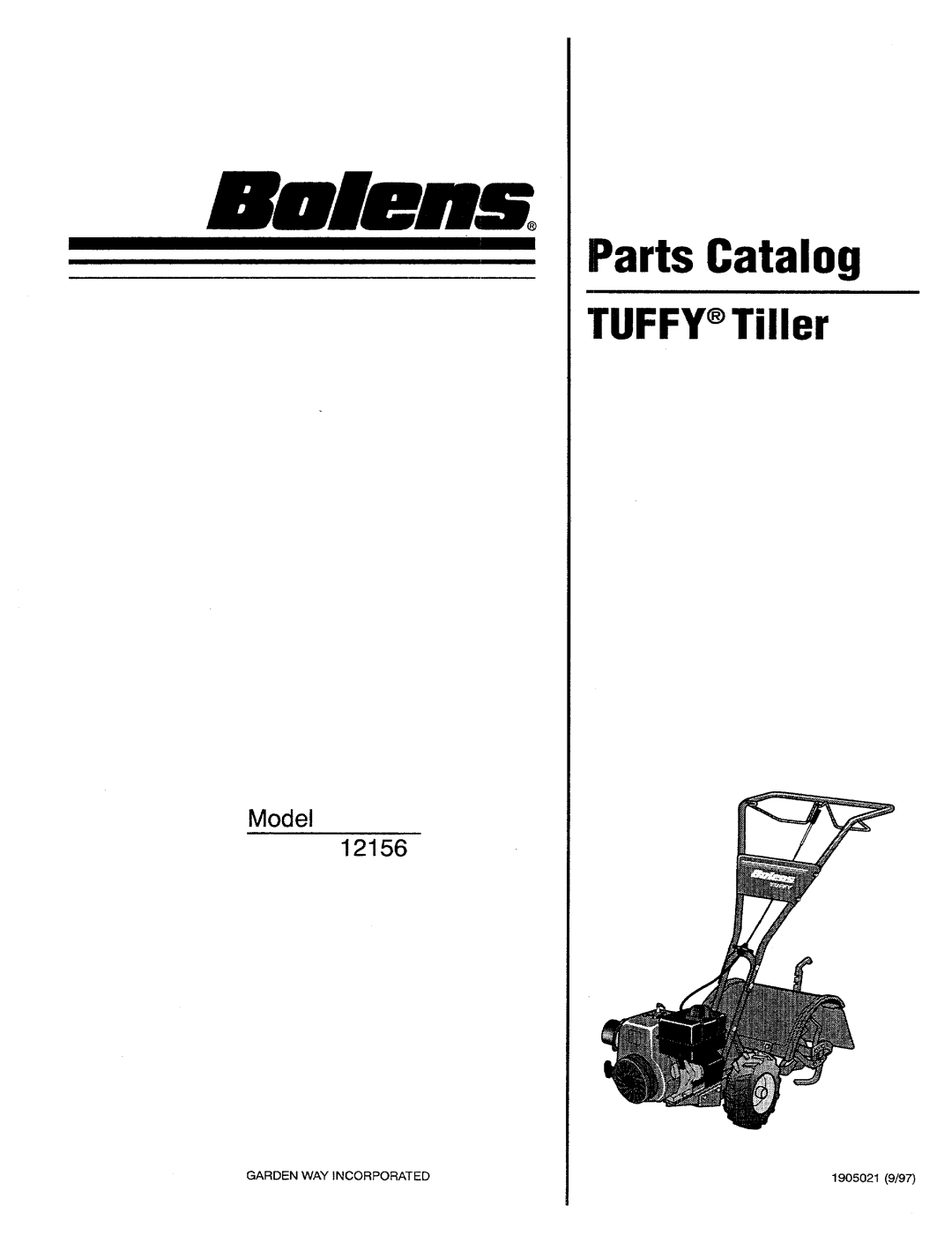 Bolens 12156 manual 