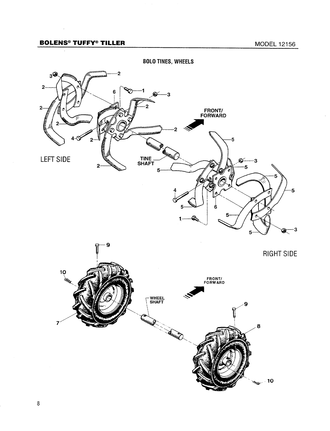 Bolens 12156 manual 