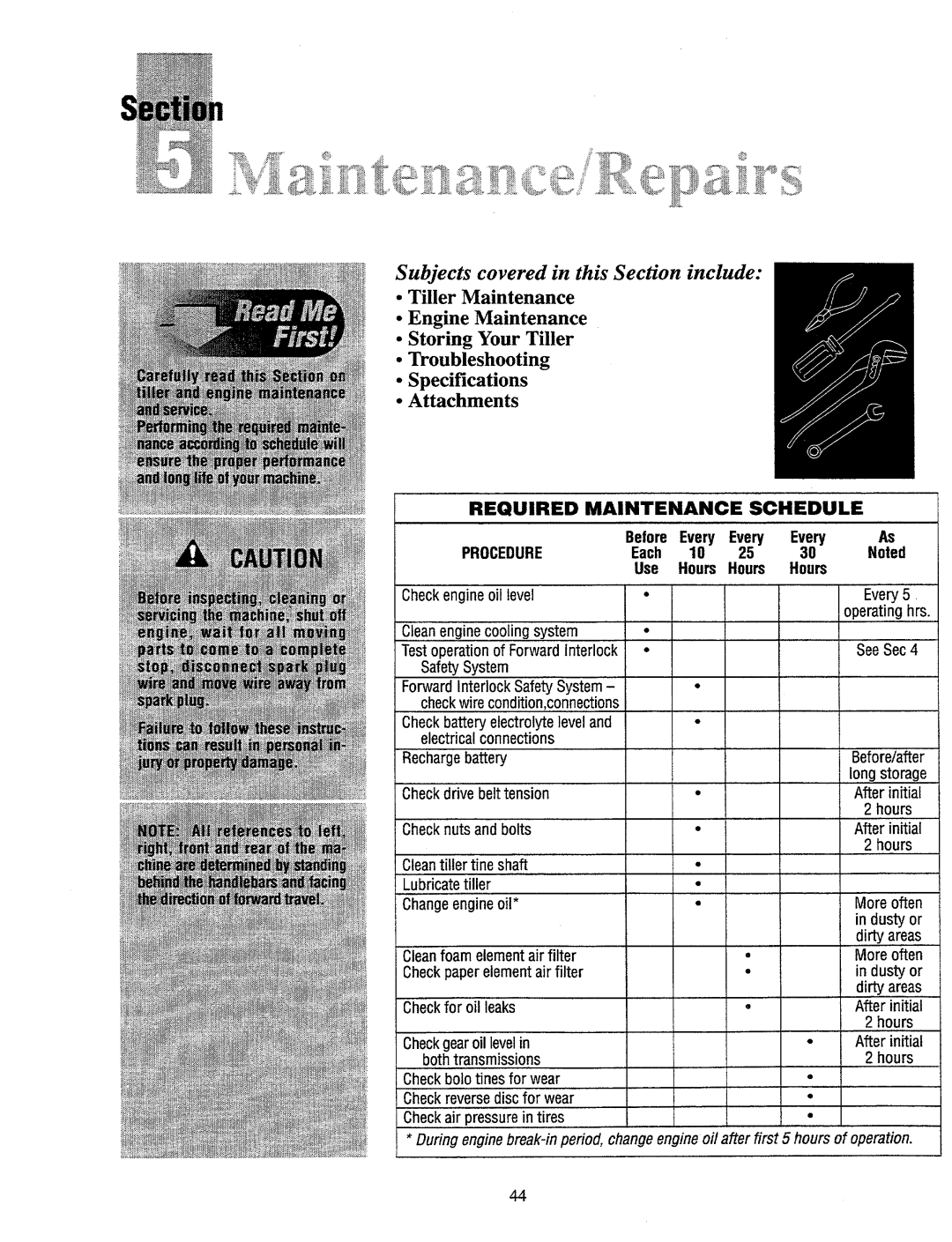 Bolens 12089, 12090-8HP, 12166-8HP, 12088-7HP, 12087-7HP manual 