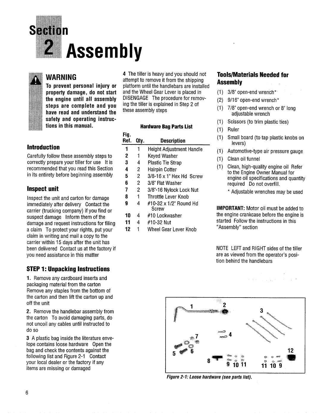 Bolens 12197 manual 