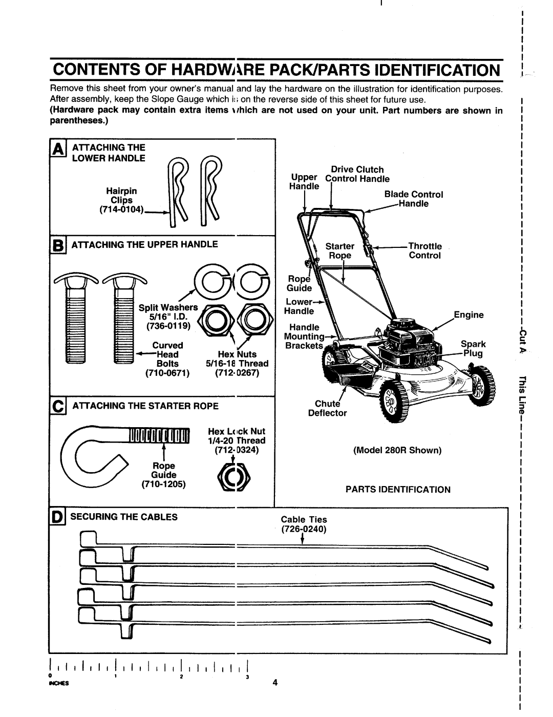 Bolens 122-281R000, 122-280R000, 122-282R000 manual 