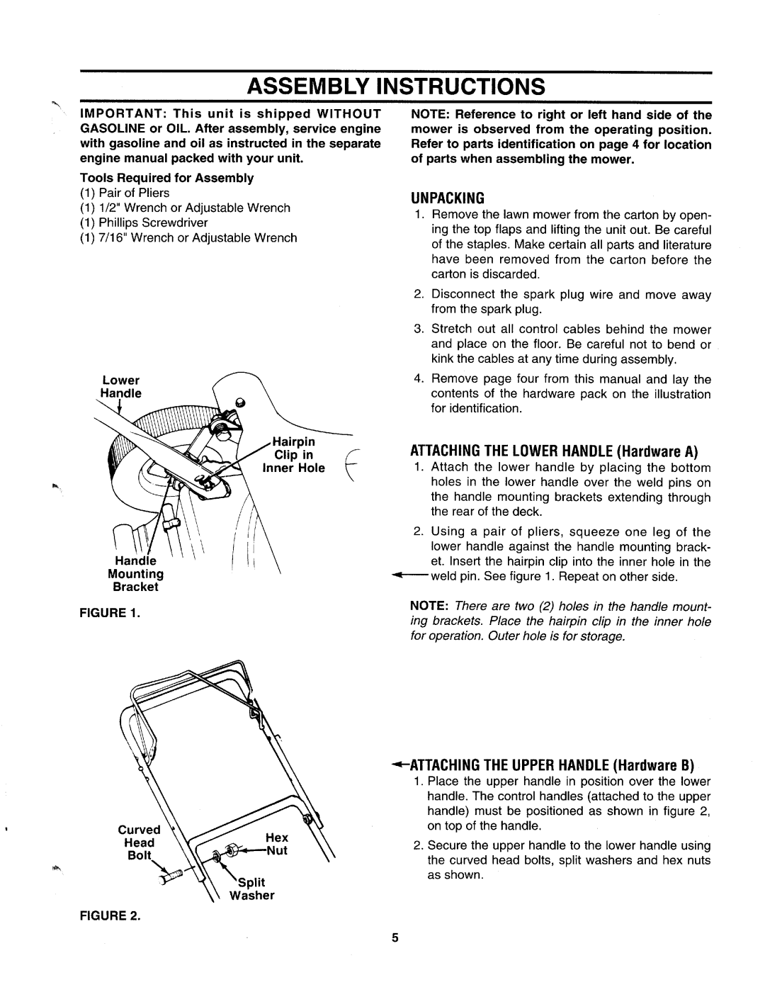 Bolens 122-282R000, 122-280R000, 122-281R000 manual 