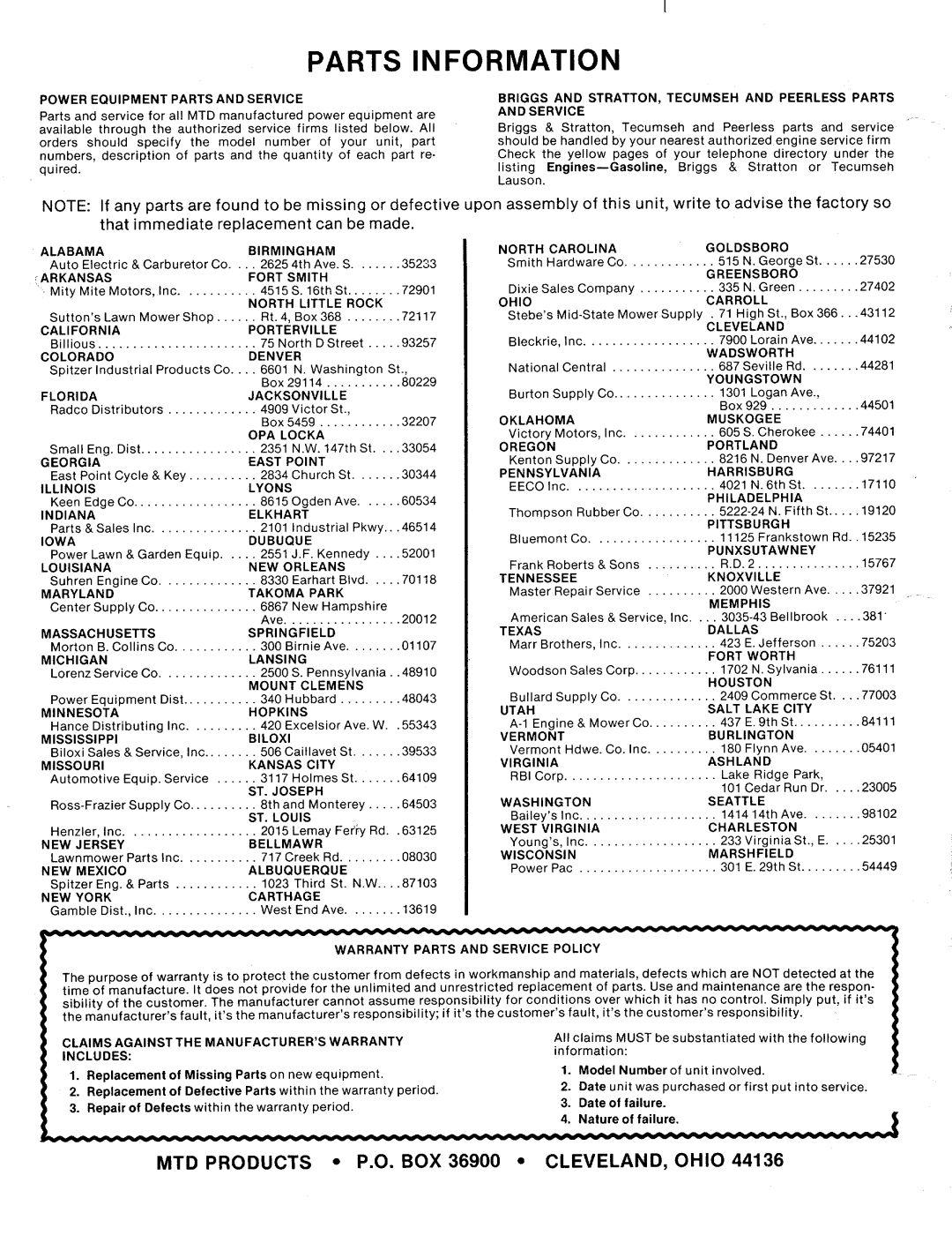 Bolens 122-336A, 122-336-120 manual 