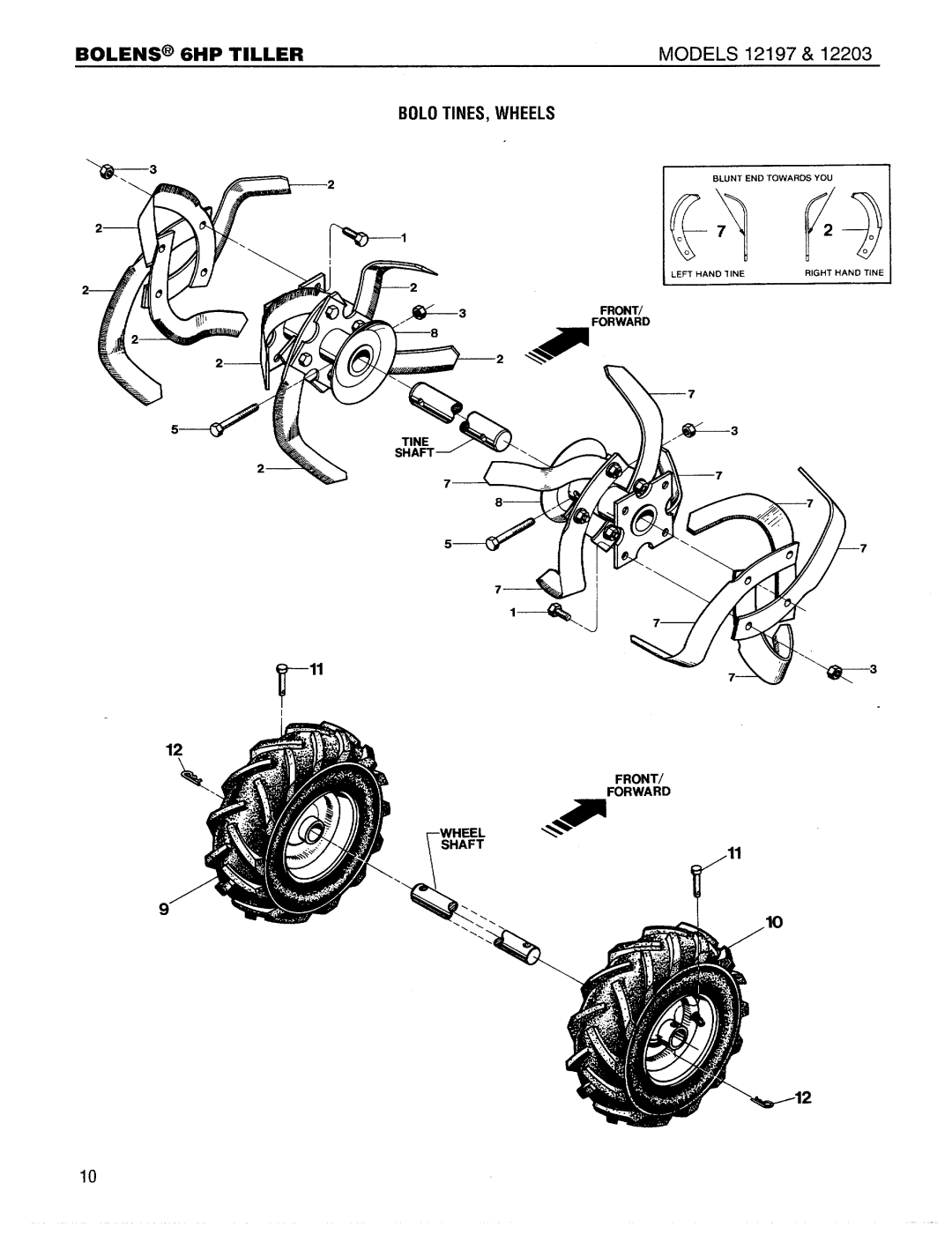 Bolens 12203 manual 