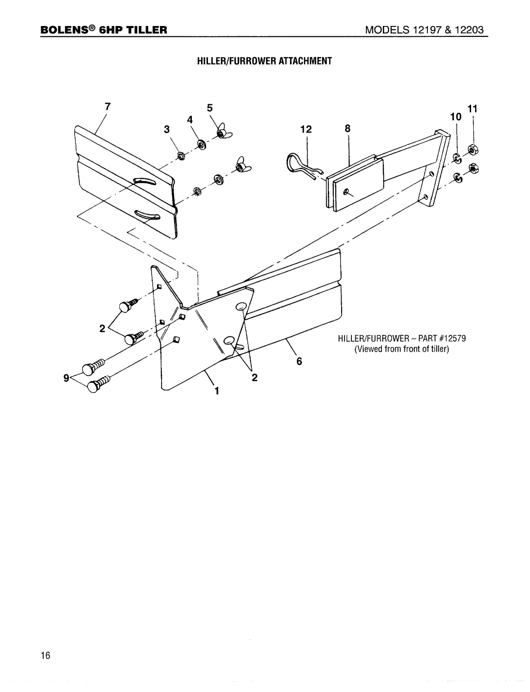 Bolens 12203 manual 