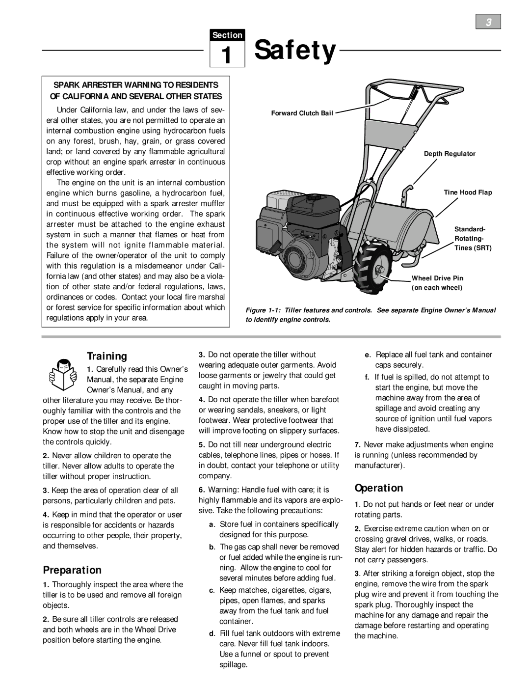 Bolens 12229 owner manual Carefully read this Owner’s, Know how to stop the unit and disengage the controls quickly 