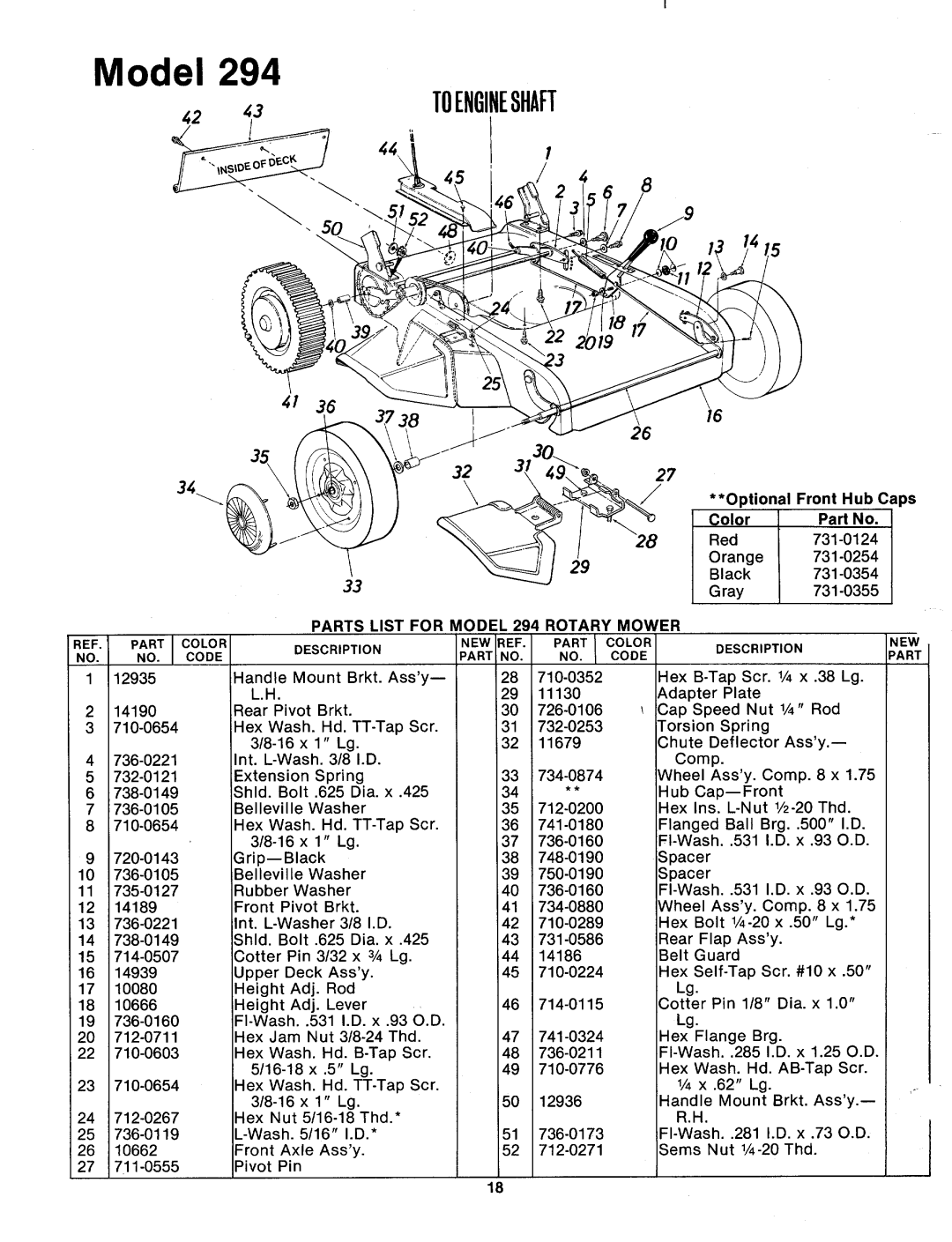 Bolens 123-294A manual 