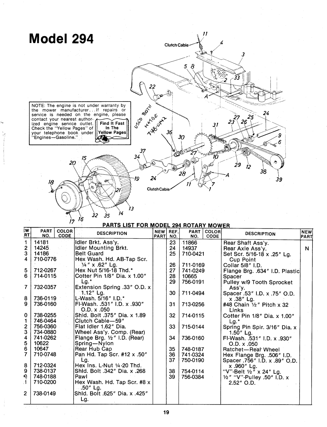 Bolens 123-294A manual 