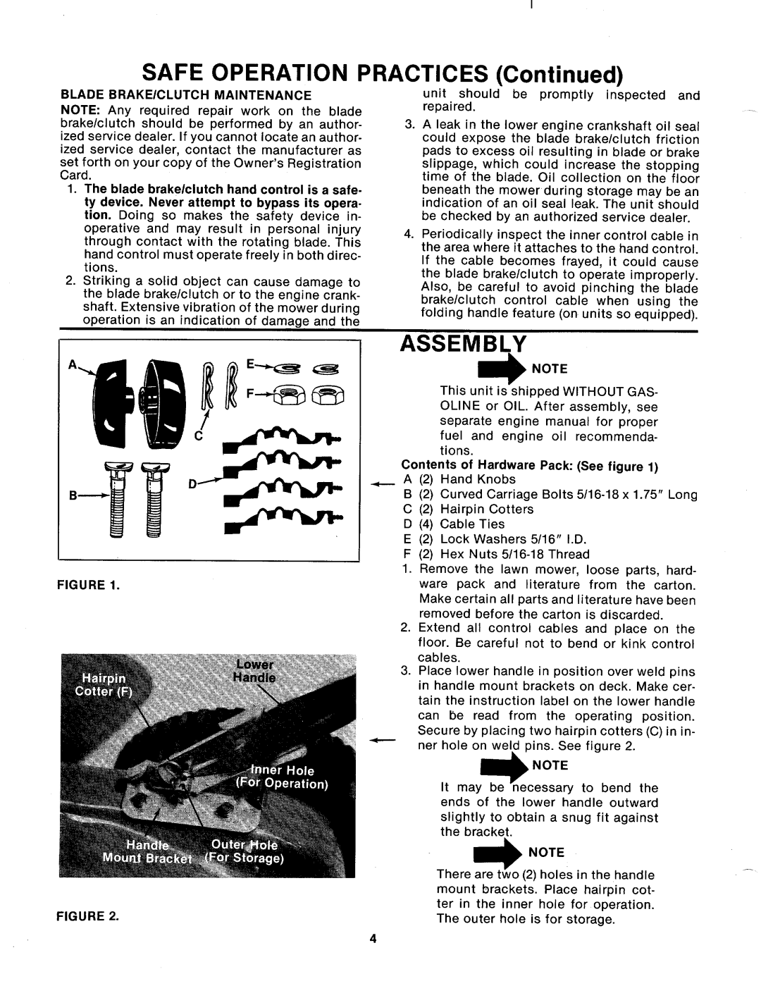 Bolens 123-294A manual 