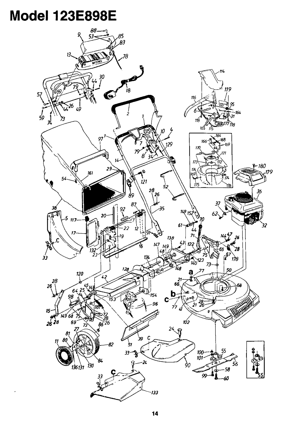 Bolens 123E898E190 manual 