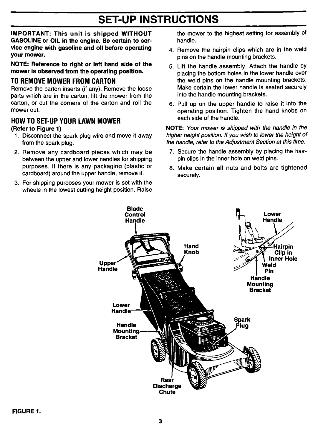 Bolens 123E898E190 manual 