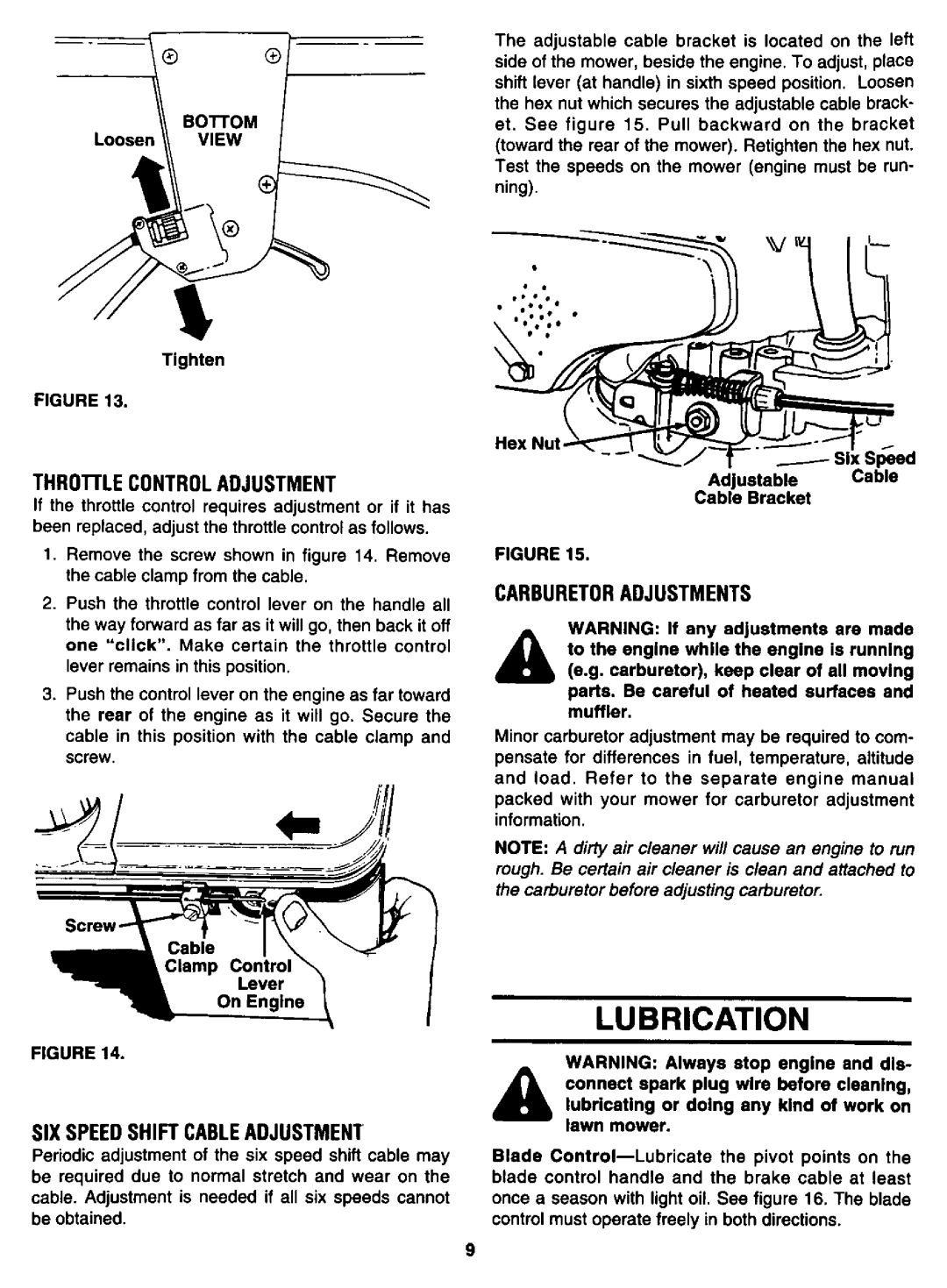 Bolens 123E898E190 manual 