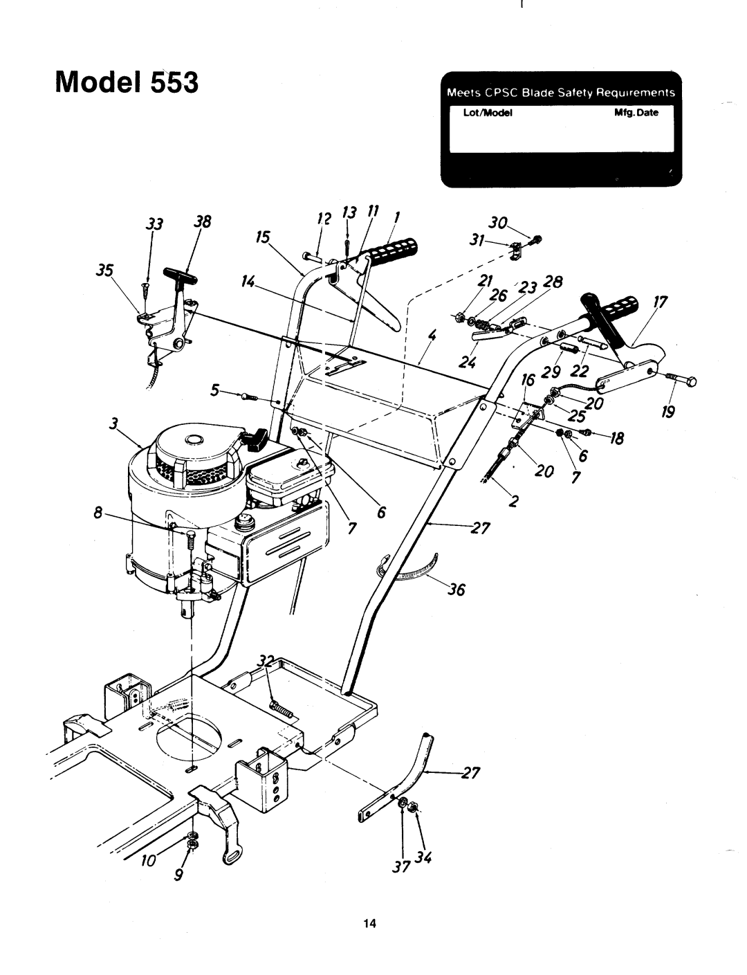 Bolens 124-553-000 manual 