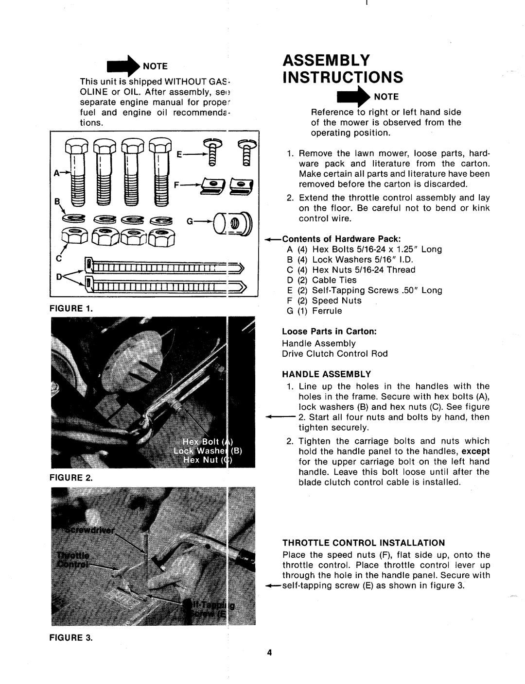 Bolens 124-553-000 manual 