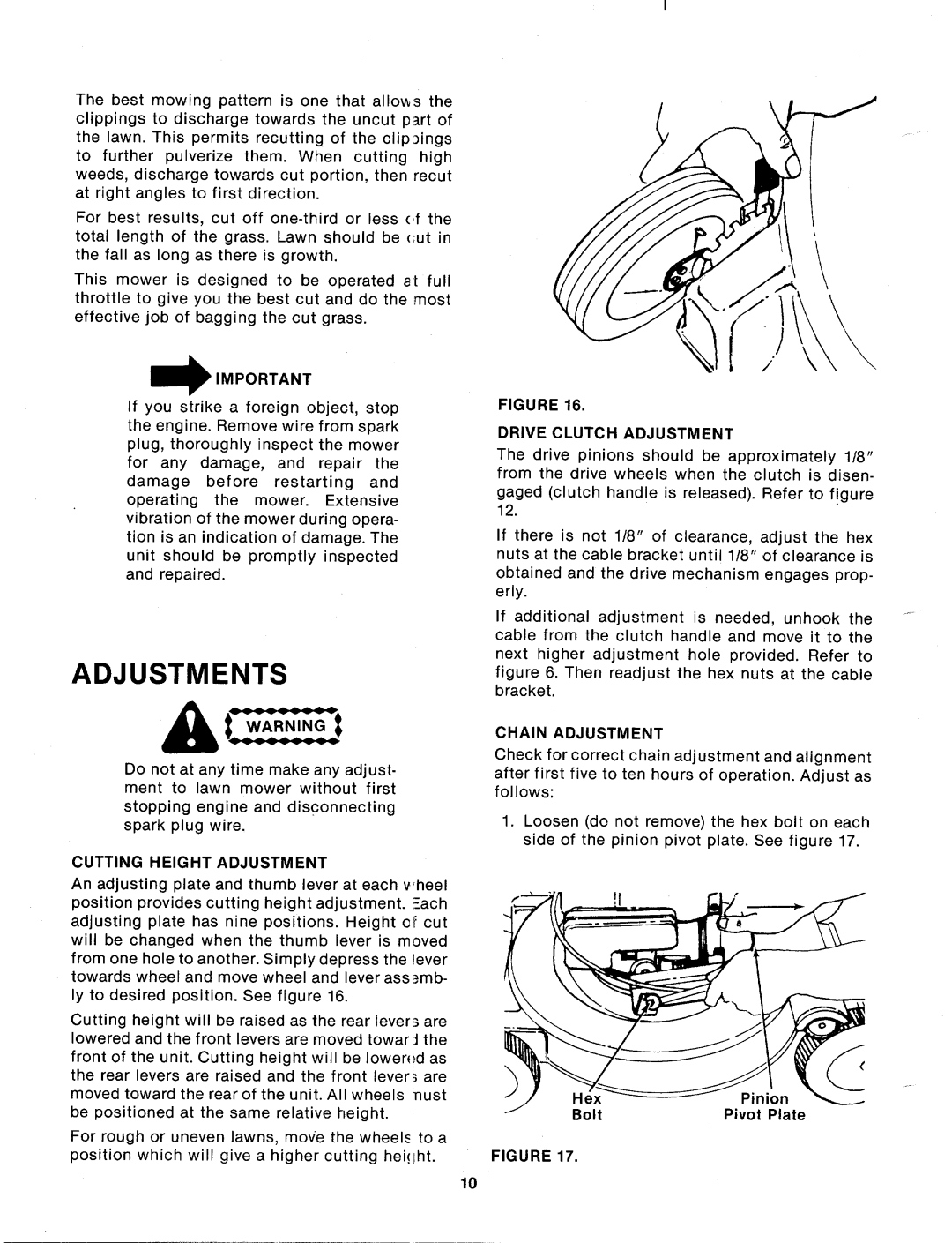 Bolens 125-222-000 manual 