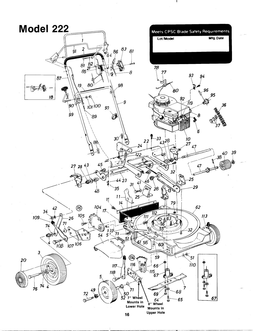 Bolens 125-222-000 manual 