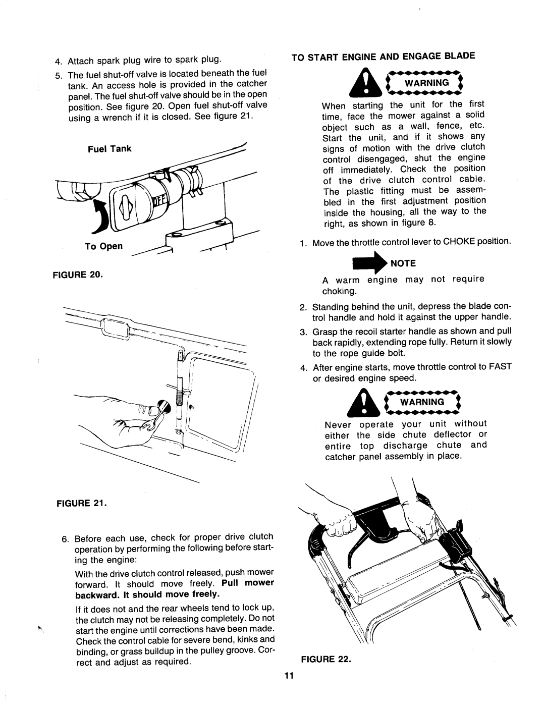 Bolens 126-216-000 manual 