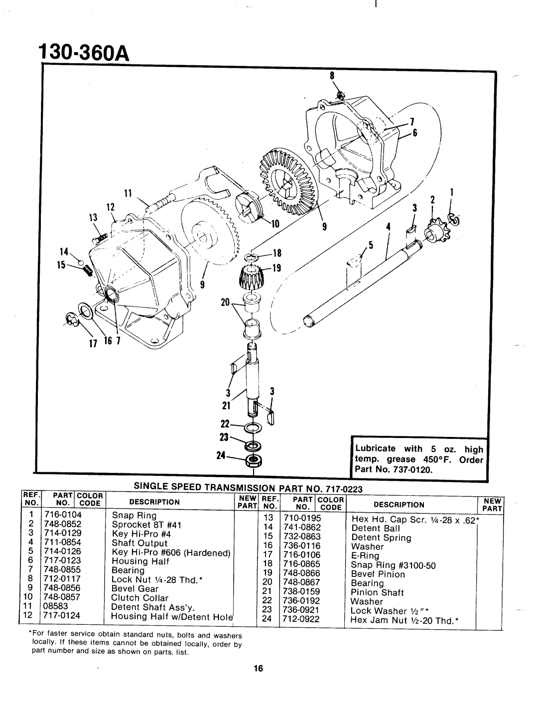 Bolens 130-360A manual 