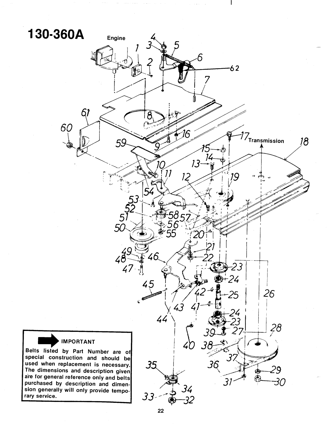 Bolens 130-360A manual 