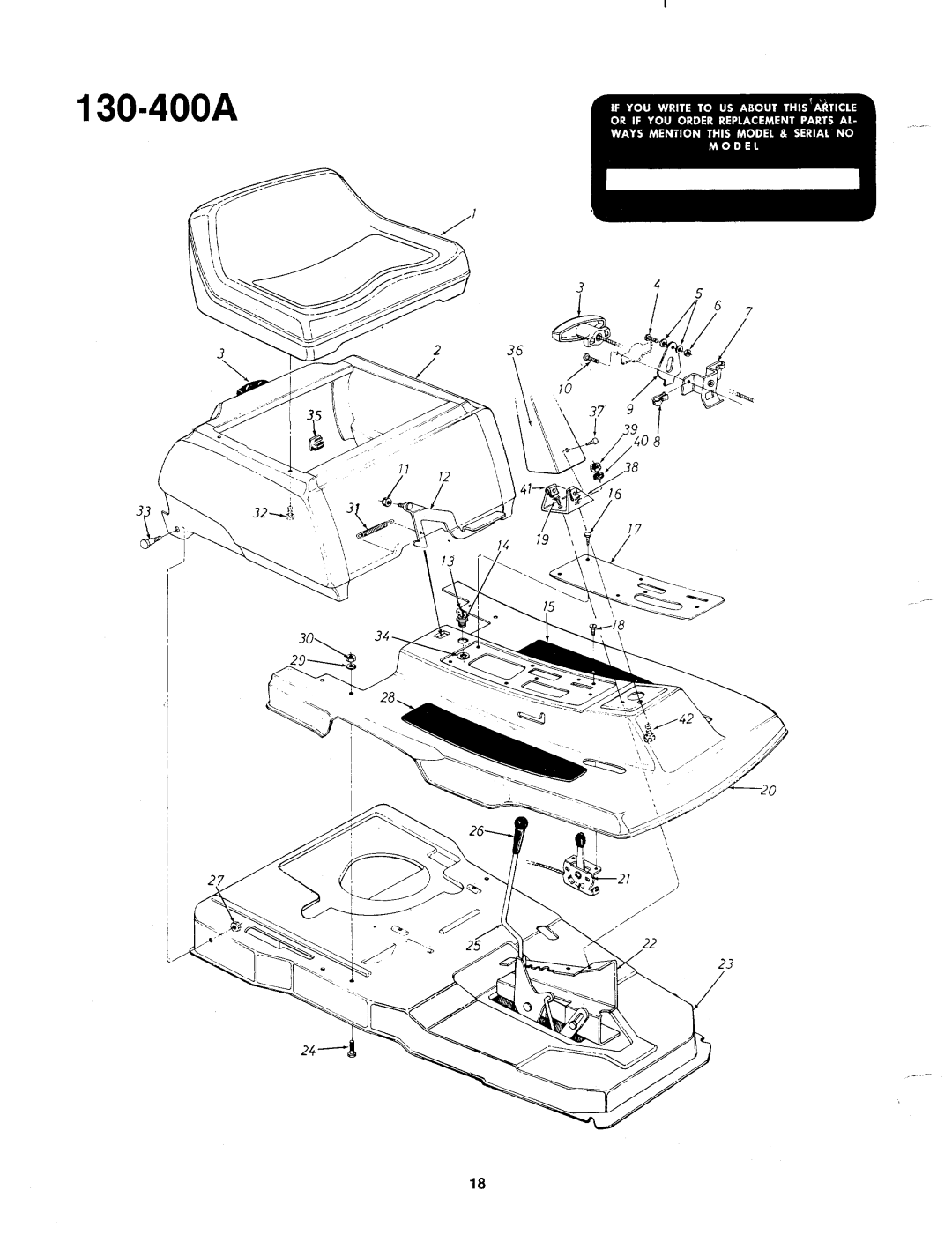 Bolens 130-400A, 130-400-300 manual 