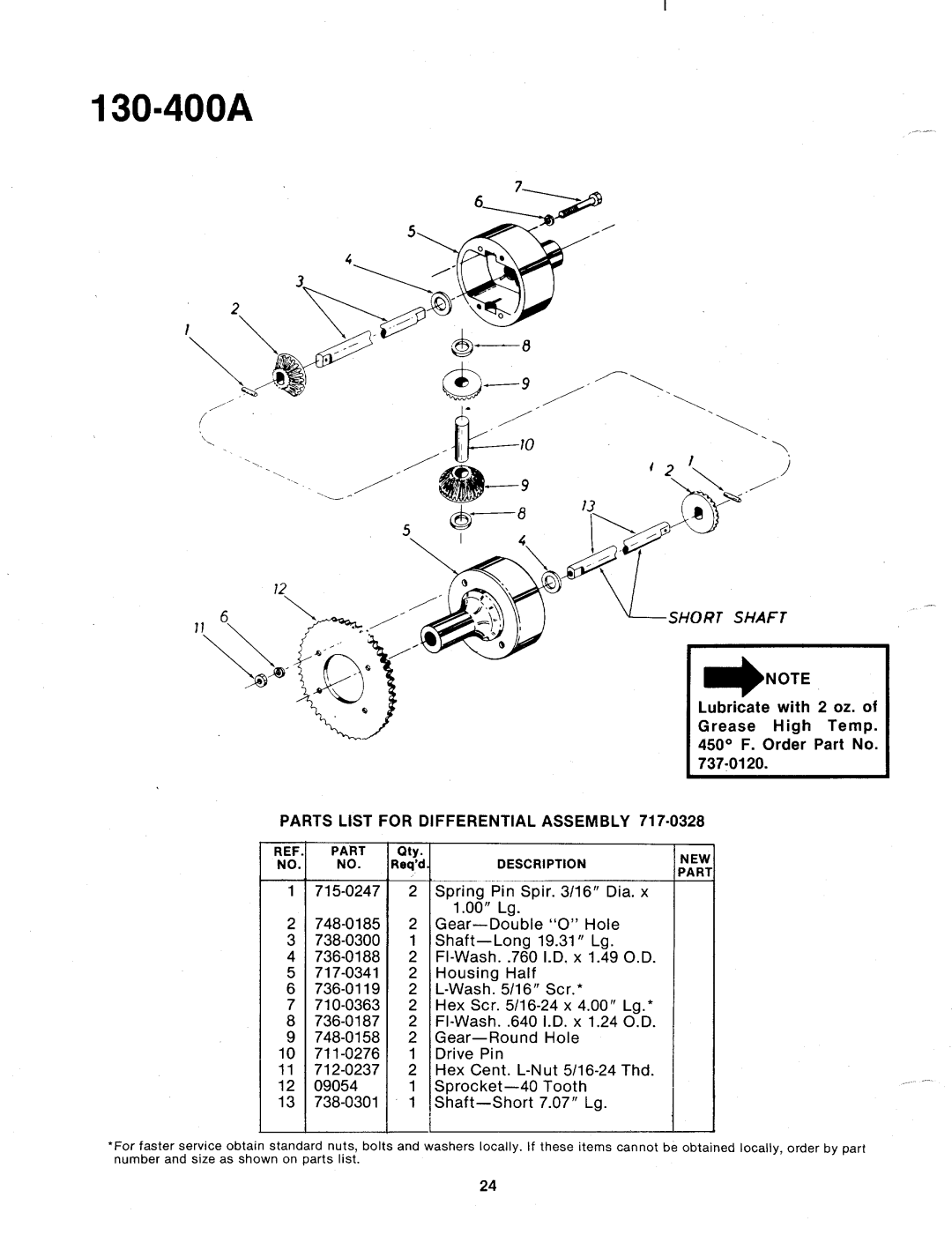 Bolens 130-400A, 130-400-300 manual 