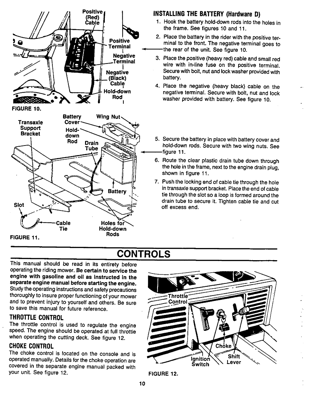 Bolens 130-511C190, 130-521D190 manual 