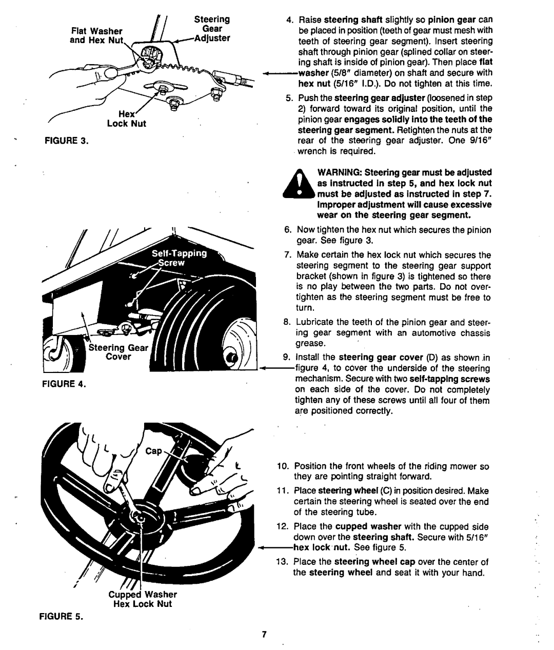 Bolens 130-521D190, 130-511C190 manual 